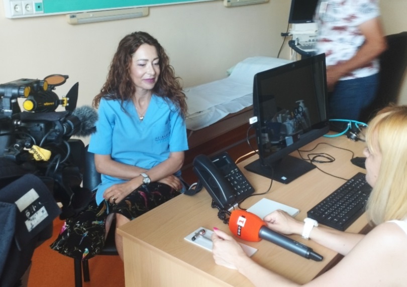 Д-р Бъклова, дерматолог пред БНТ